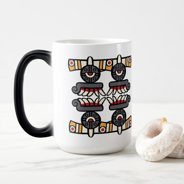 Caneca Mágica Calendário Aztec Dia 19 - Quiahuitl (Com Donut)