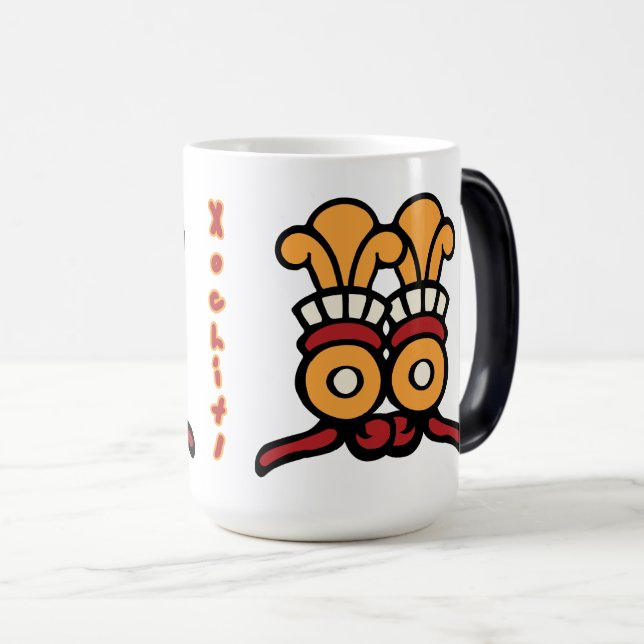 Caneca Mágica Calendário Aztec Dia 20 - Xochitl (Frente Esquerda)