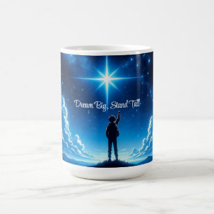 Caneca Mágica Cama de Céu Noturno Motivativo - Sonhe Grande, Alt