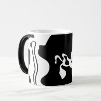 Câmara de Deslocamento: Abstrato preto, branco e v