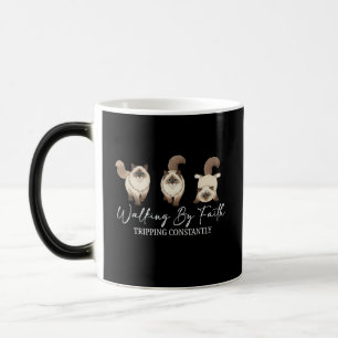 Caneca Mágica Caminhando Pela Fé Piada Cristã Amante de Cachorro