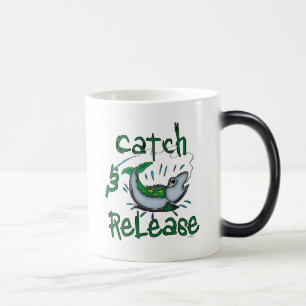 Caneca Mágica Camisas de pesca de captura e de saída