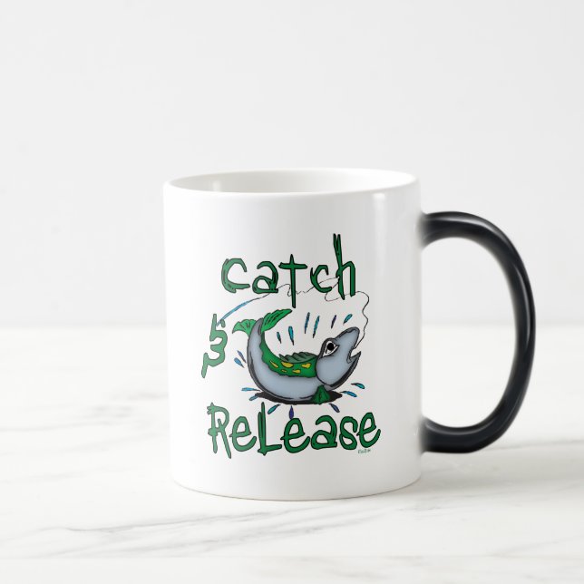 Caneca Mágica Camisas de pesca de captura e de saída (Direita)