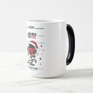 Caneca Mágica Camiseta de Linha Artística de Natal Divertida 'En
