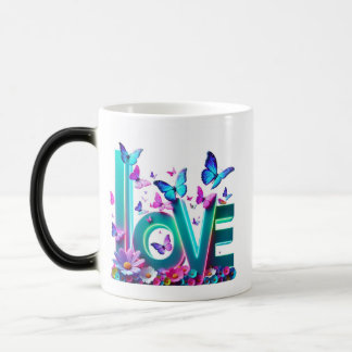 Caneca Mágica Camiseta Vibrant Love and Butterflies – Colorful F