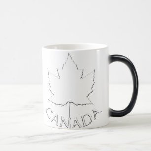 Caneca Mágica Canadá Copa Mugs Canadá Mapeia Folha Souvenir Glas