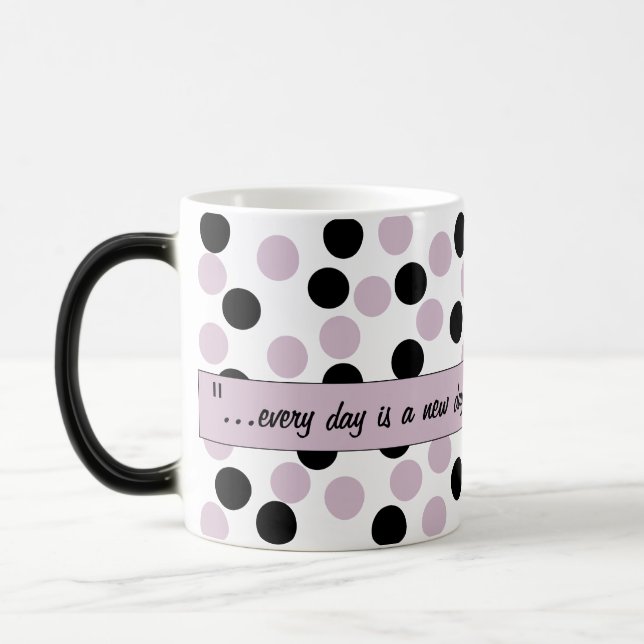 Caneca Mágica Canas cor-de-rosa e Bolinhas pretas (Esquerda)