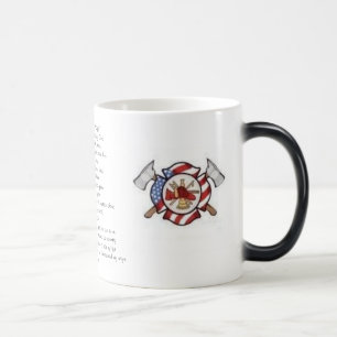 Caneca Mágica "Caneca de café da oração de um sapador-bombeir