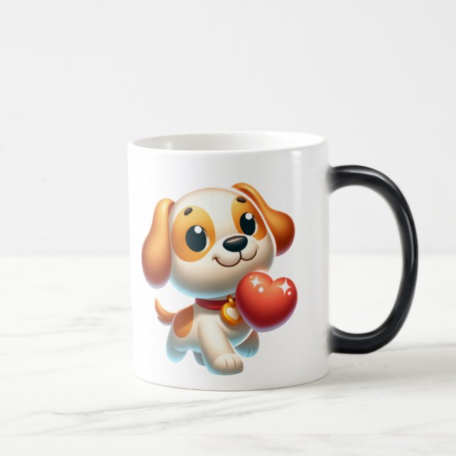 Caneca Mágica cão, amor de cachorrinho (Direita)