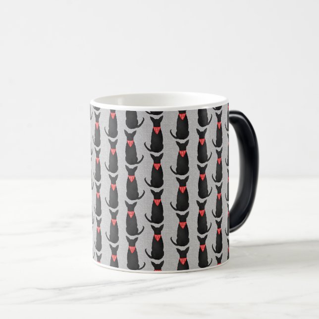 Caneca Mágica Cão Chihuahua Negro (Frente Esquerda)