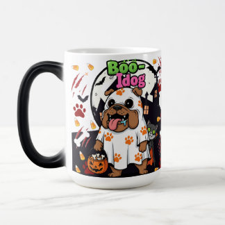 Caneca Mágica Cão de Halloween "Boo Idog" - Pata mimada com Gato