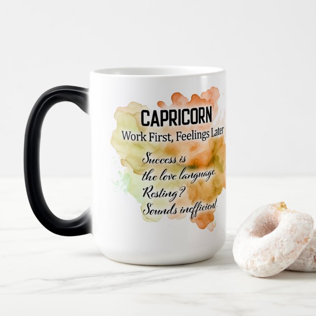 Caneca Mágica Capricórnio (Com Donut)