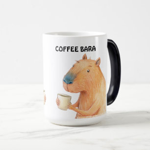 CANECA MÁGICA CAPYBARA E CAFÉ AMANTES MUG