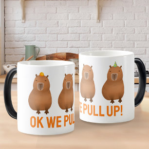 Caneca Mágica Capybara Meme "Ok, Vamos Puxar!"