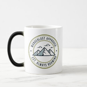 Caneca Mágica Carimbo de Passaporte Vintage em Distância