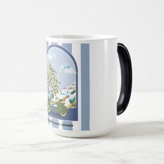 Caneca Mágica Cartaz de Viagem de Verão Mediterrâneo de Scooter