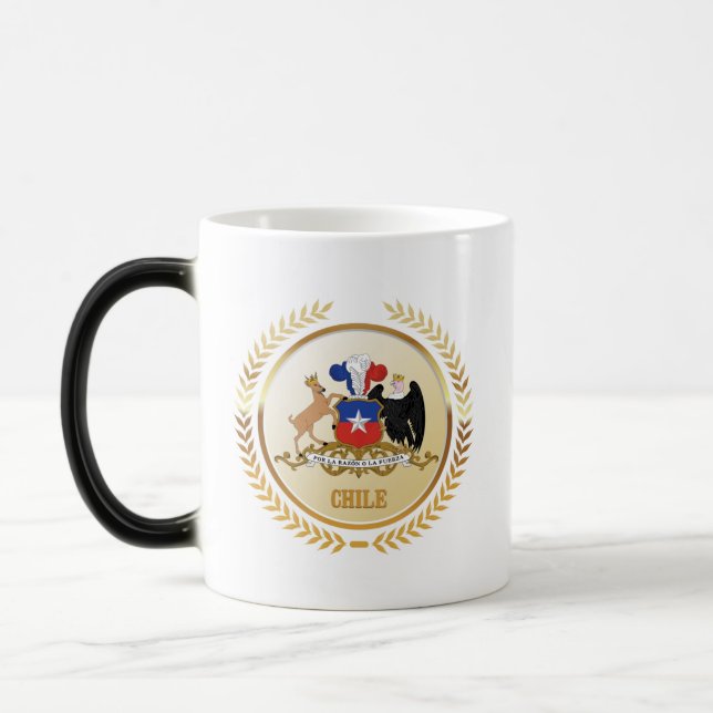 Caneca Mágica Casaco De Armas Do Chile (Esquerda)
