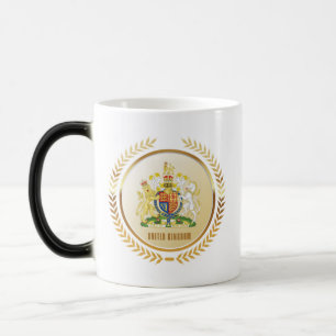 Caneca Mágica Casaco de Armas do Reino Unido