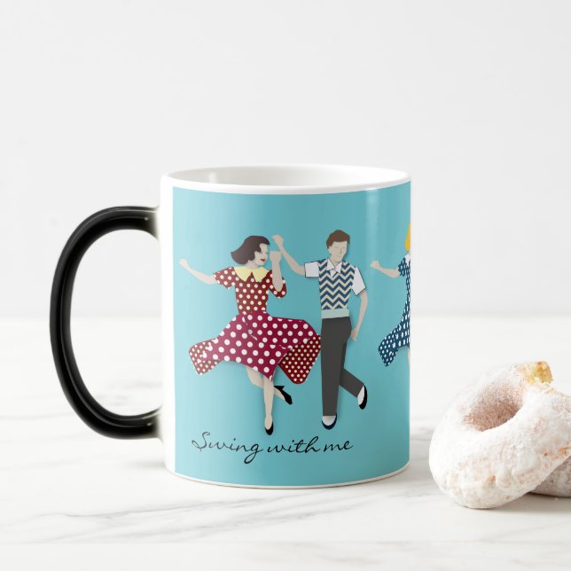 Caneca Mágica Casais Swing Dance (Com Donut)
