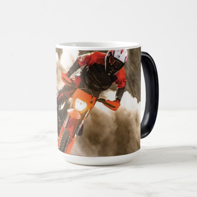 Caneca Mágica Cavaleiro Motocross (Frente Esquerda)