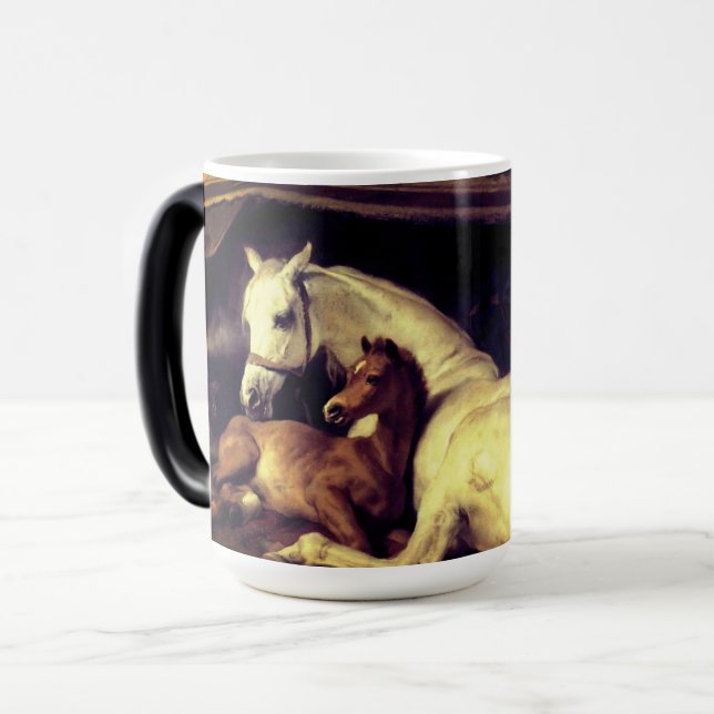 Caneca Mágica Cavalos de Landseer (Frente Esquerda)