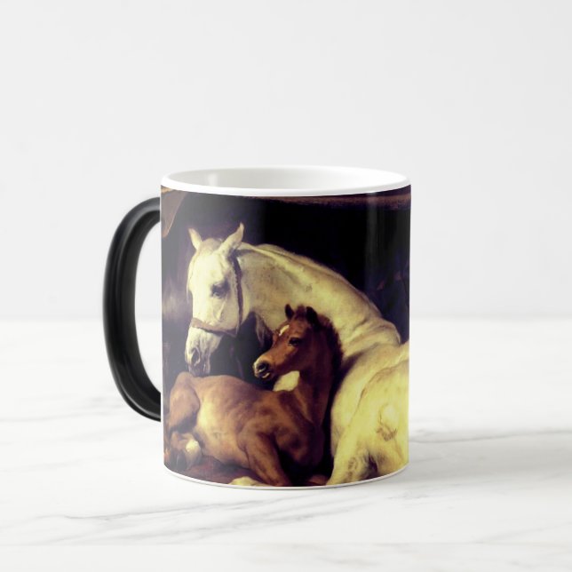Caneca Mágica Cavalos de Landseer (Frente Esquerda)