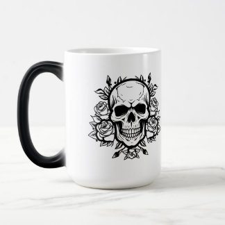 Caneca Mágica Caveira & Rosas
