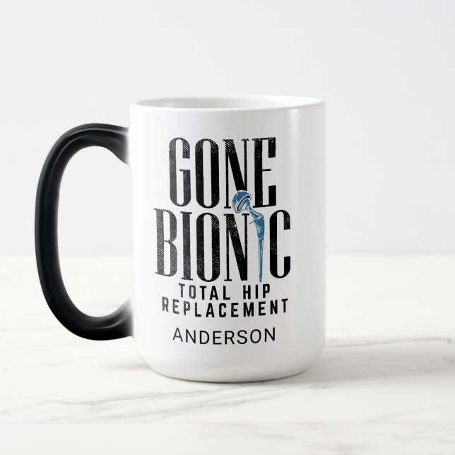 Caneca Mágica Celebração Bionica de Substituição de Hip (Esquerda)