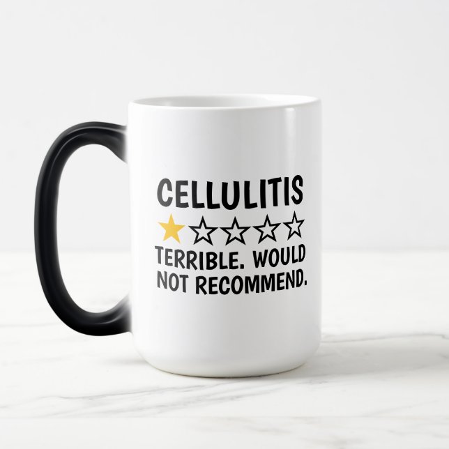 Caneca Mágica Celulite, Presentes de Doenças de Pele Celulite, E (Esquerda)