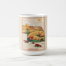 Caneca Mágica Cena de Fazenda de Vartland em Vartage