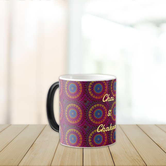 Caneca Mágica Chai e Chakra Yoga Tea (Criador carregado)