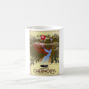 Caneca Mágica Chernobyl, Pripyat, Ucrânia Cartaz de viagem