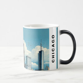 Caneca Mágica Chicago Skyline Modern