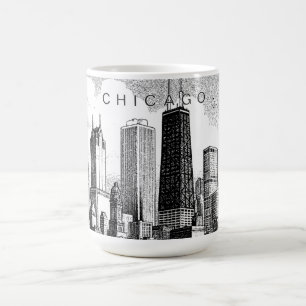 Caneca Mágica Chicago Skyline Mug