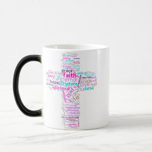 Caneca Mágica Christian Cross Cloud Art Mug
