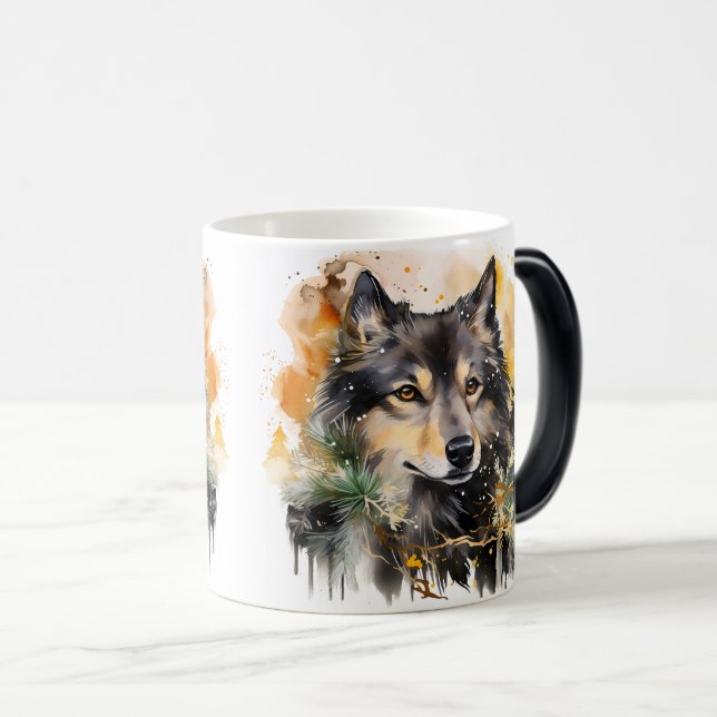 Caneca Mágica Christmas Holiday Wrap (Frente Esquerda)