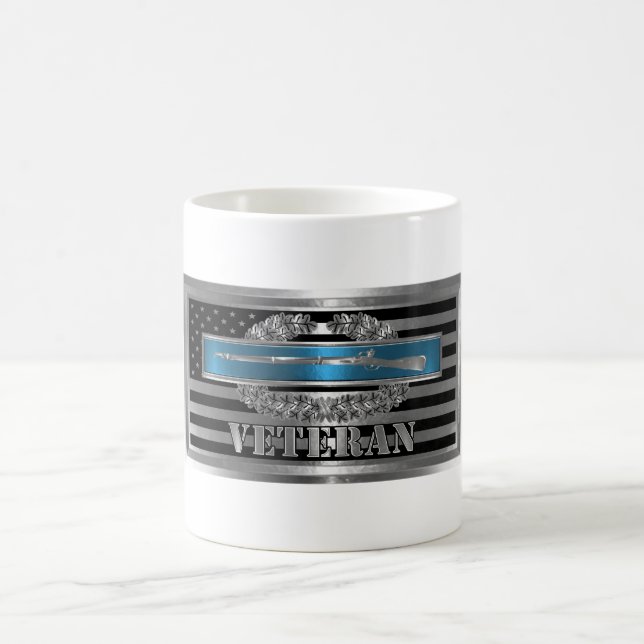 Caneca Mágica CIB Combate Veterano-Combate à Infantryman Crachá (Centro)