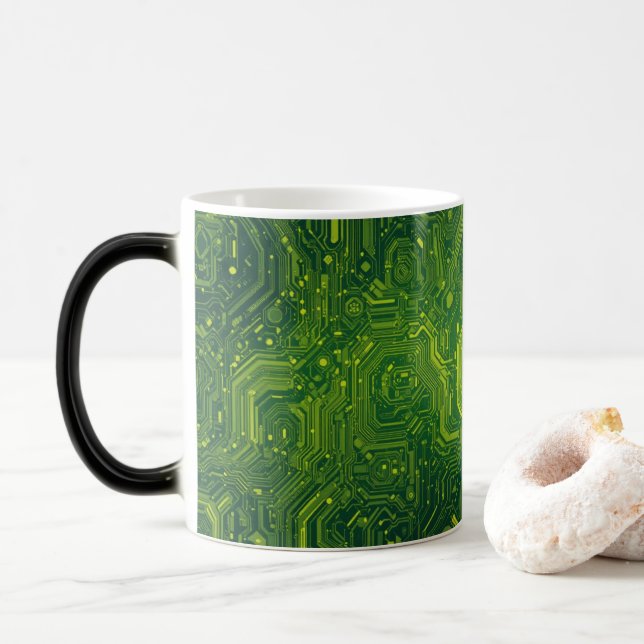 Caneca Mágica Ciberto Greenish (Com Donut)