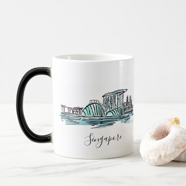 Caneca Mágica Cingapura Magic Mug (Com Donut)