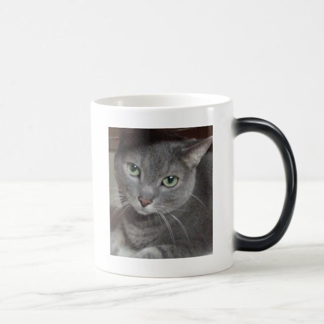 Caneca Mágica Cinza de azul russo (Direita)