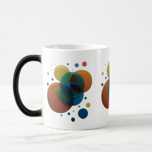 Caneca Mágica Círculos de Sobreposição Retromoderna - Morphing d