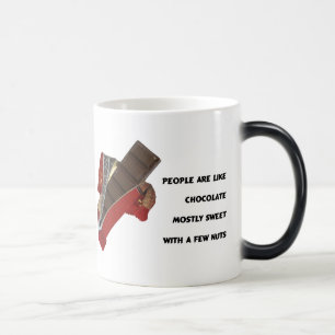 Caneca Mágica Citação de chocolate engraçada
