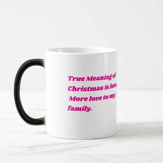 Caneca Mágica Citação de Natal Inspiradora (Esquerda)