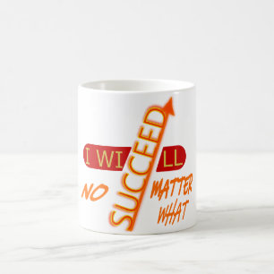 Caneca Mágica Citação Motivacional Vou Ter Sucesso Não Importa