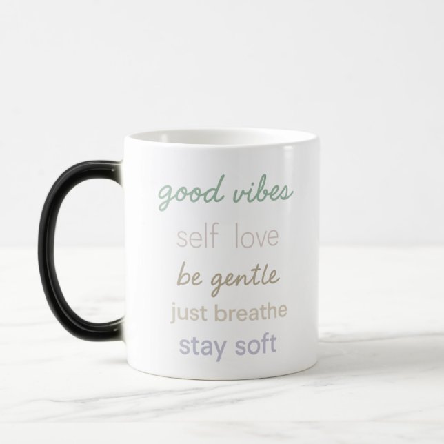 Caneca Mágica Citações Positivas Do Pastel - As Boas Víblias Ado (Esquerda)