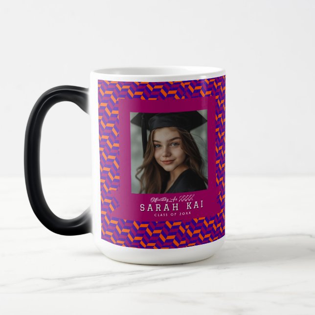 Caneca Mágica Clássico Estampado Chevron Reunião de Classe (Esquerda)