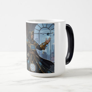 Caneca Mágica Clockwork Cósmica Mage Fantasy Sci-Fi Art