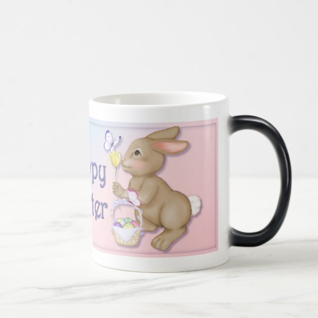 Caneca Mágica Coelhinho de Páscoa e Borboleta (Direita)
