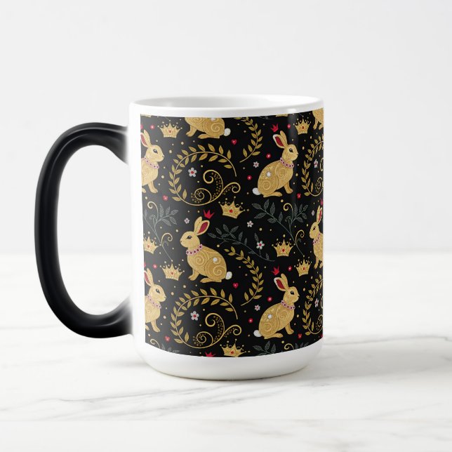 Caneca Mágica Coelhos Rei e Rainha de Copas (Esquerda)