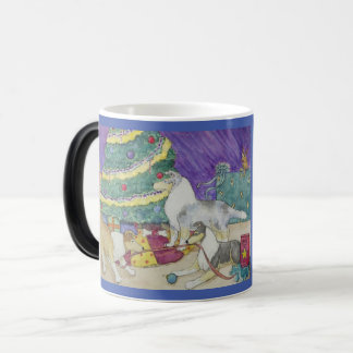 Caneca Mágica Collies Morphing Mug de Natal